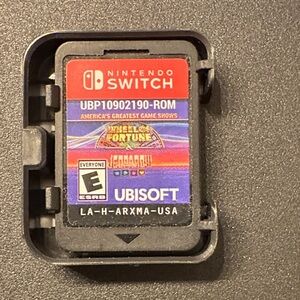 Nintendo Switch Wheel of Fortune & Jeopardy Game Card - Red and Blue